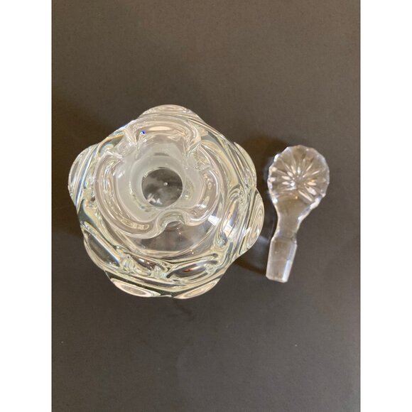 ÅSEDA GLASBRUK SWEDEN 1970's Clear Glass Thumbprint Glass Decanter Bo Borgström - Picture 5 of 8